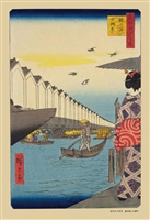 名所江戸百景 鎧の渡し小網町　(歌川広重)　300ピース　ジグソーパズル　CUT-300-763