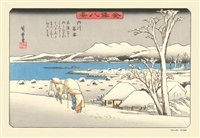 金沢八景「内川暮雪（うちかわのぼせつ）」　(歌川広重)　300ピース　ジグソーパズル　CUT-300-765