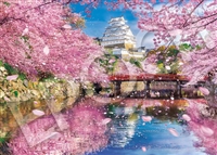 桜舞う姫路城 （国内風景）　500ピース　ジグソーパズル　EPO-05-211s　［CP-WS］
