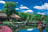 富士山と忍野村ー山梨 （風景）　1000ピース　ジグソーパズル　EPO-09-051s　［CP-MT］［CP-HE］［CP-JP］