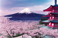 五重塔から望む桜富士−山梨 （国内風景）　1000ピース　ジグソーパズル　EPO-10-787　［CP-WS］