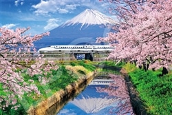 桜と富士山と新幹線ー静岡 （国内風景）　1000ピース　ジグソーパズル　●予約　EPO-11-621s