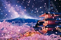 浅間神社から望む桜富士 （風景）　2016ピース　ジグソーパズル　EPO-22-107s　［CP-HE］［CP-JP］