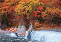 紅葉の吹割の滝−群馬（風景）　300ピース　ジグソーパズル　EPO-25-170