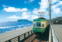 海岸沿いを走る江ノ電 （鉄道）　300ピース　ジグソーパズル　EPO-26-230　［CP-JP］