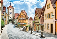 カラフルな街並み 中世の宝石箱ローテンブルク−ドイツ （風景）　1053スーパースモールピース　ジグソーパズル　EPO-31-009