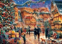 タウンスクエアでのクリスマス （チャック・ピンソン）　2000ピース　ジグソーパズル　EPO-54-224　［CP-WS］