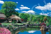 富士山と忍野村 （風景）　100ピース　ジグソーパズル　EPO-79-517　［CP-MT］［CP-HE］［CP-JP］