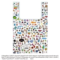 ディズニープレミアムアートバッグ　ピクサーキャラクター大集合 S　(ディズニー)　●予約　TEN-DEB-S-19