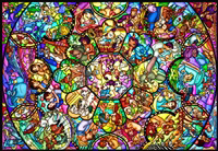 TEN-DS1000-764　ディズニー　オールスター ステンドグラス（オールキャラクター）　1000ピース　ジグソーパズル
