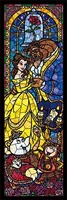 TEN-DSG456-732　ディズニー　美女と野獣 ステンドグラス(美女と野獣）　456ピース　ステンドアートジグソーパズル