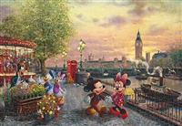 Mickey and Minnie in London 　1000ピース　ジグソーパズル　TEN-D1000-853