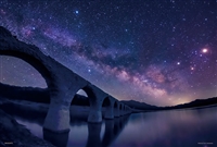 幻の銀河橋（北海道）-天の川とタウシュベツ川橋梁-（風景）　300ピース　ジグソーパズル　YAM-03-878