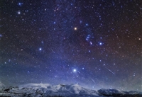 星降る夜　北海道十勝岳とふたご座流星群（風景）　300ピース　ジグソーパズル　YAM-03-912