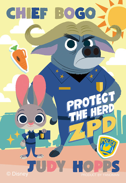 ジュディ&ボゴ署長 （ズートピア）　70ピース　ジグソーパズル　YAM-70-56