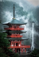 霧かかる那智の滝と三重塔 (和歌山)（風景）　500ピース　ジグソーパズル　YAM-35-30